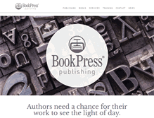 Tablet Screenshot of bookpresspublishing.com